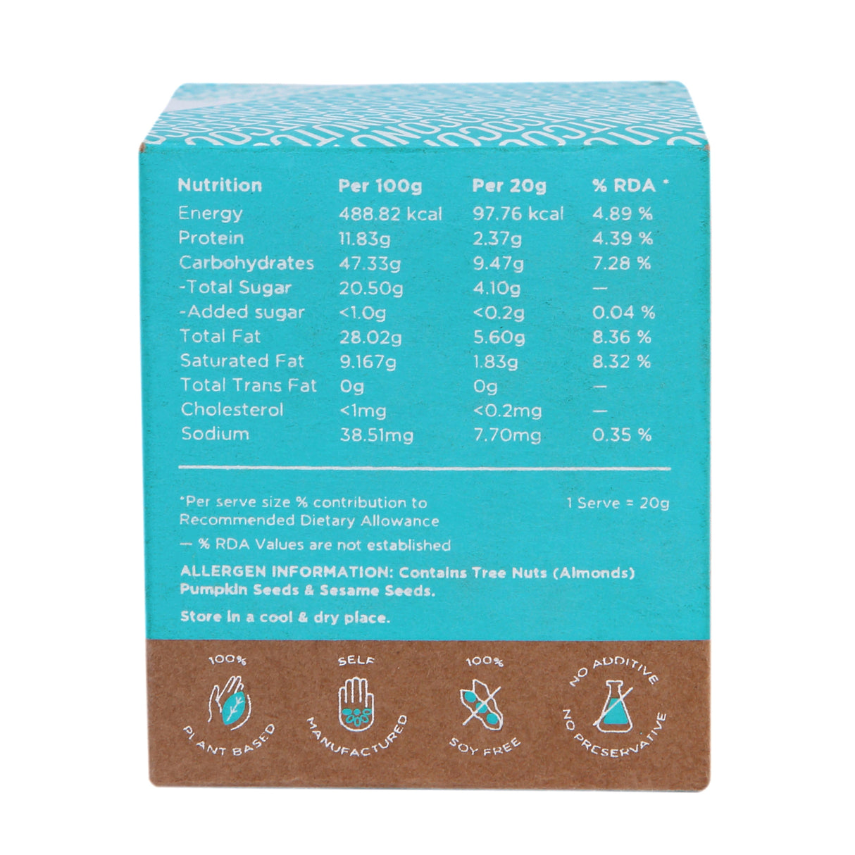 Rauw Coconut Nutrition Bite, 100g (5x20g)