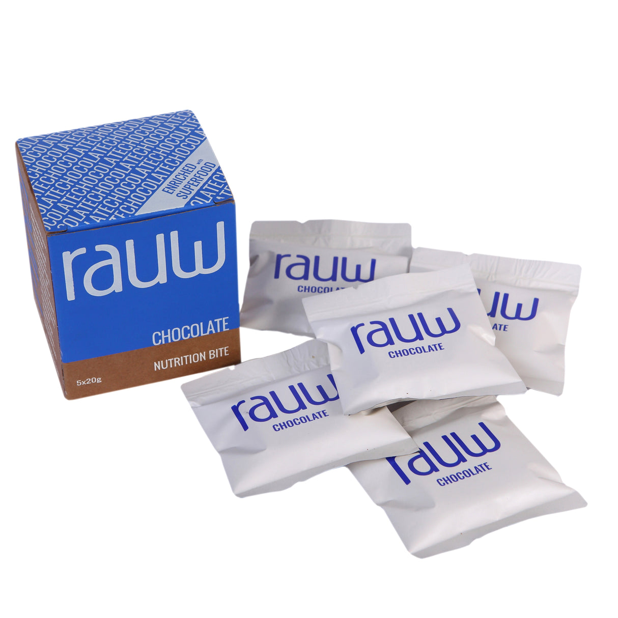 Rauw Chocolate Nutrition Bite, 100g (5x20g)
