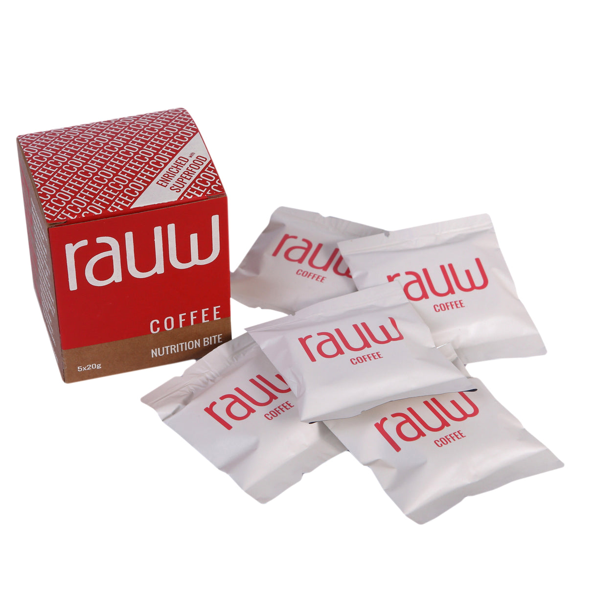 Rauw Coffee Nutrition Bite, 100g (5x20g)