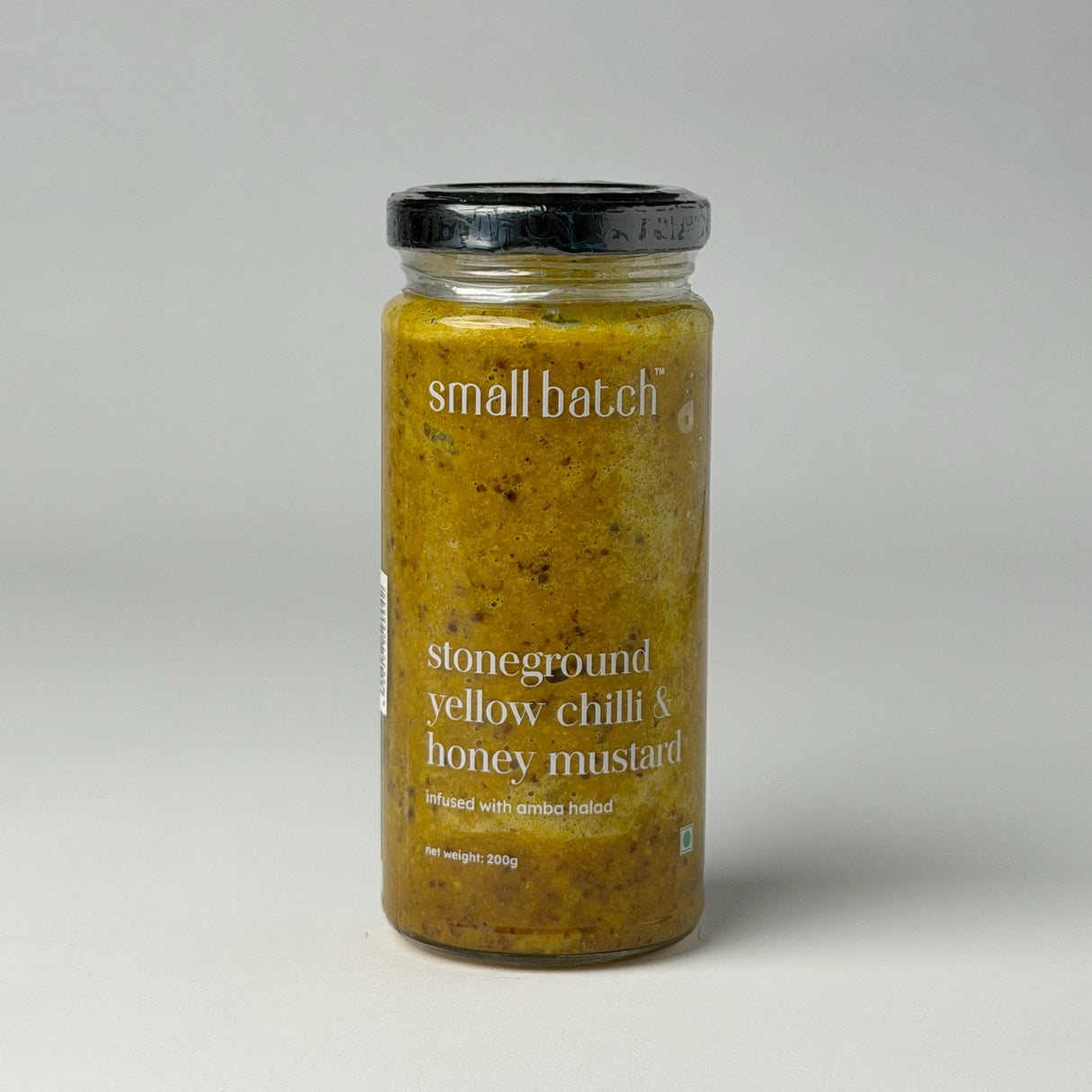 Small Batch Stoneground Yellow Chilli and Honey Mustard, 200g