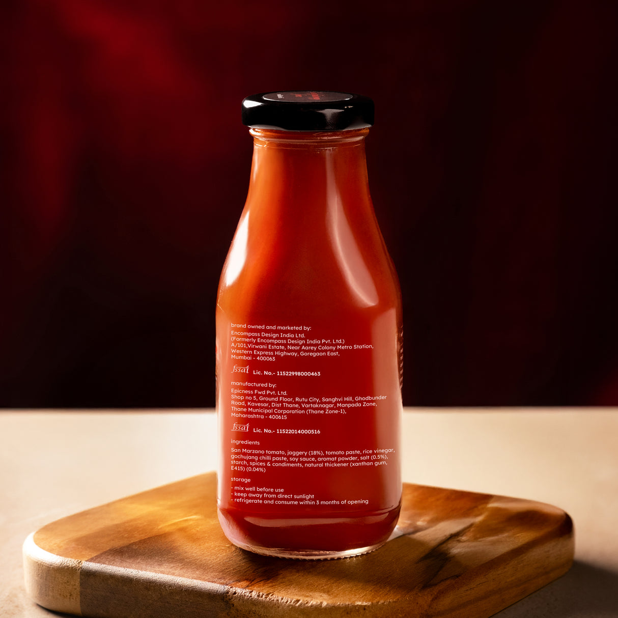 Small Batch Gochujang San Marzano Tomato Ketchup, 350g
