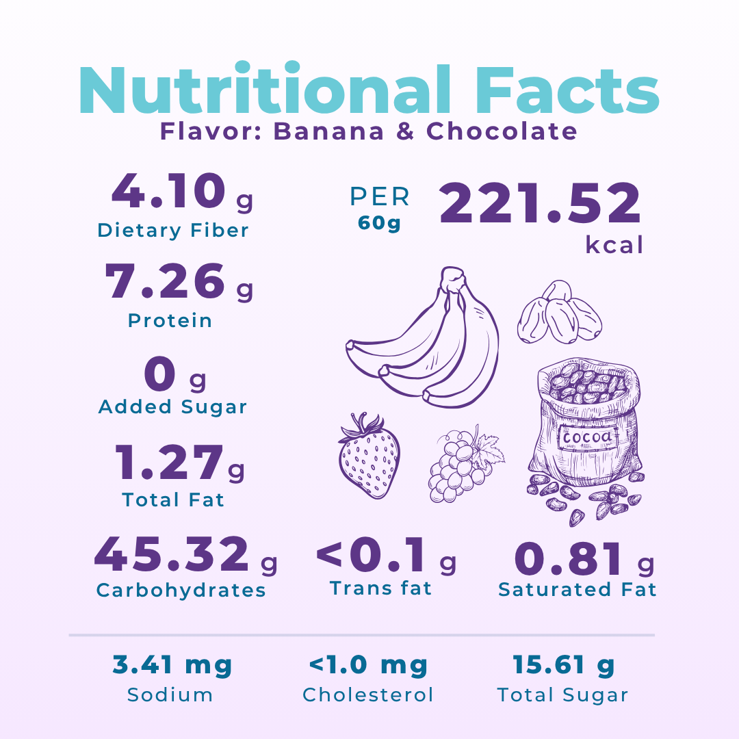 The Only Fruit Pops Banana & Chocolate, 60g (Made with Banana & Organic Cacao | No Added Sugar | 7.26g Protein | 4.10g Fibre | No Preservatives or Artificial Colours & Flavours)