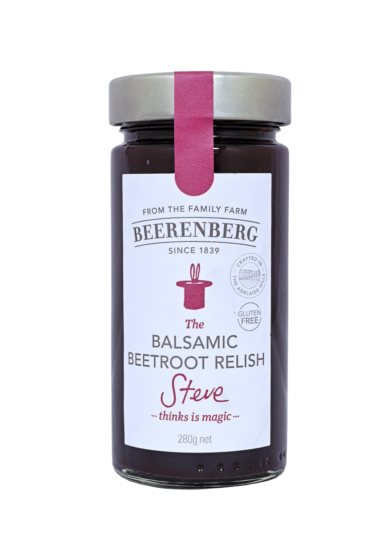 Beerenberg Balsamic Beetroot Relish, 280g (Beetroot Relish with Balsamic Vinegar)