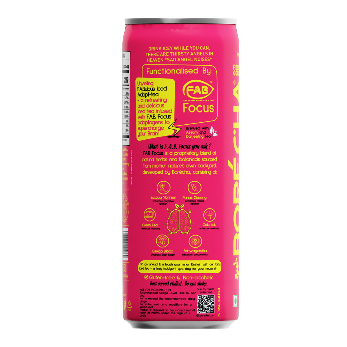 ICEY Strawberry Lemon Sparkling Iced Tea, 250ml