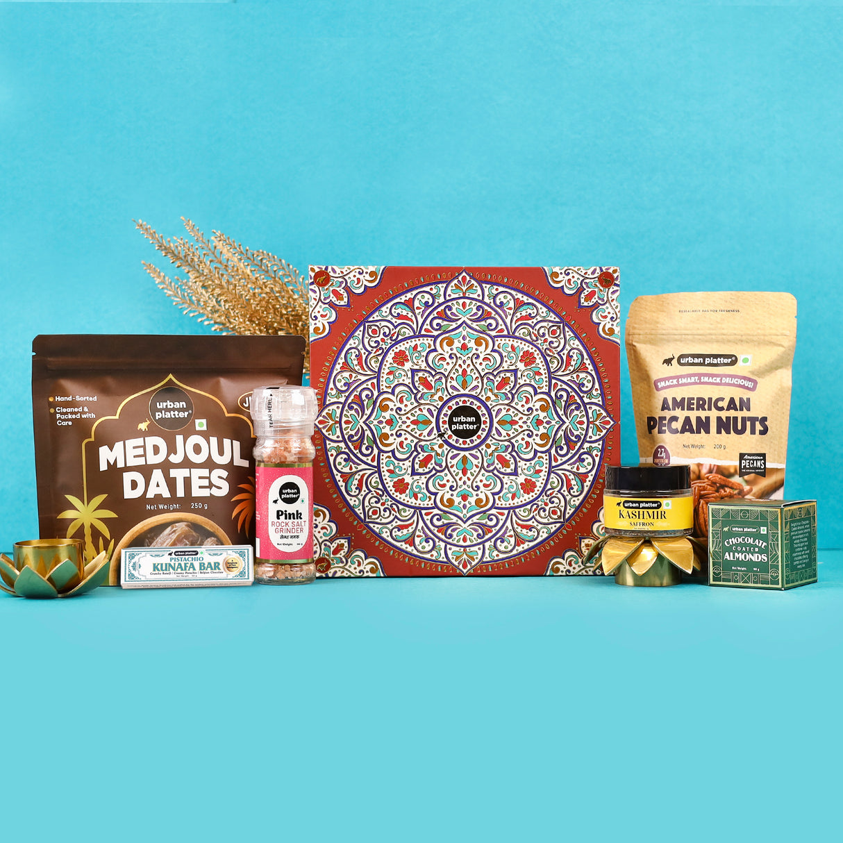 Urban Platter Eternal Harmony Hamper (Artisanal Chocolates and Gourmet Delicacies | Traditional Symmetrical Keepsake | Perfect for Luxury Gifting)