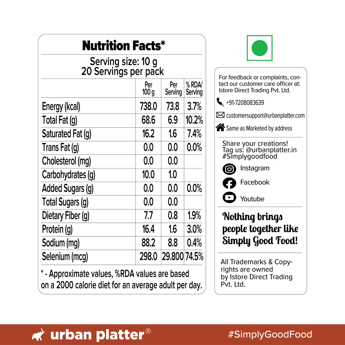 Broken Brazil Nuts, 200g (Naturally Broken Pieces for Convenience | Rich in Selenium | Superfood | Have 1 Daily | Product of Peru)