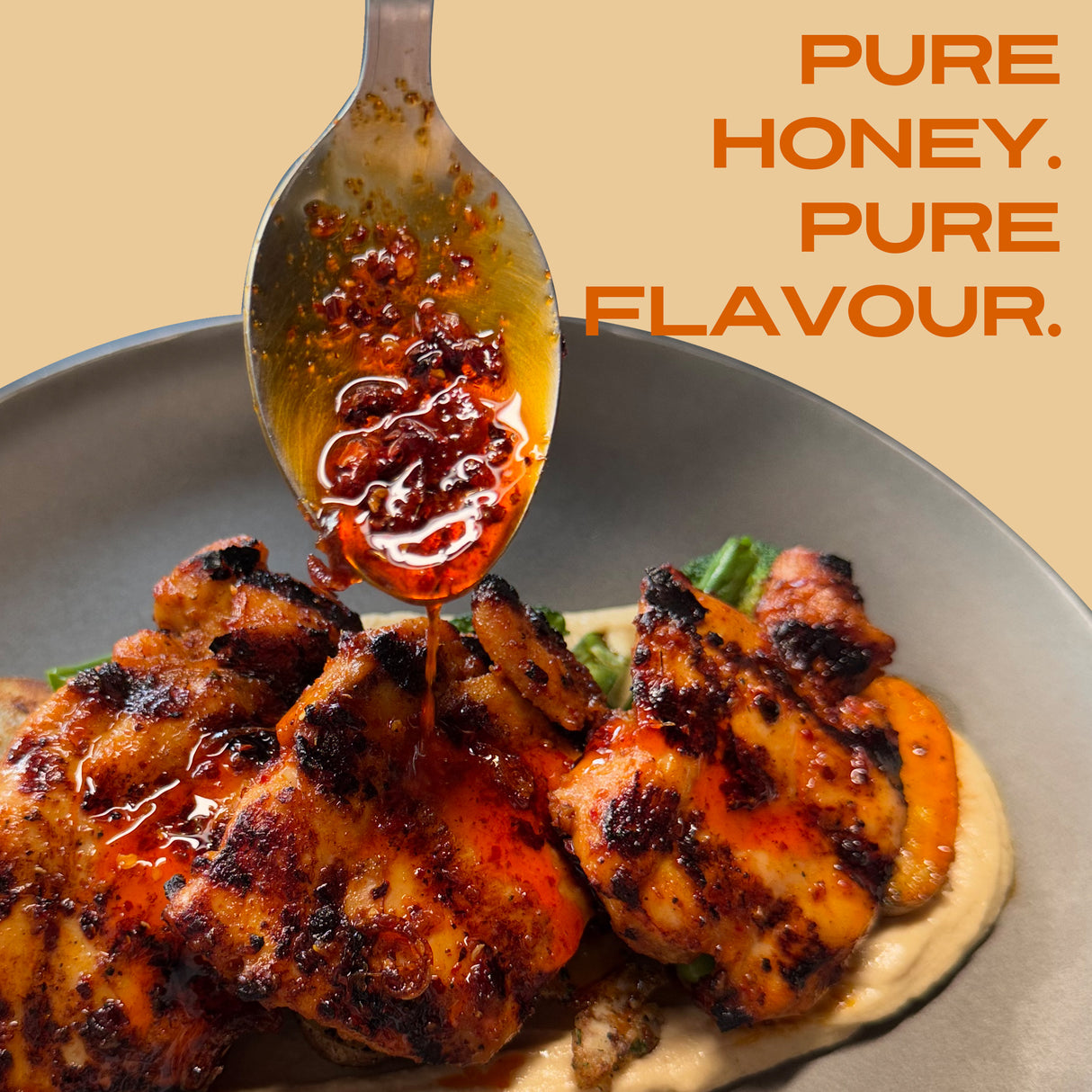 Honey Chilli, 240g (Pure Honey & Chilli Condiment | Sweet & Spicy Drizzle | No MSG | No Soy Sauce)