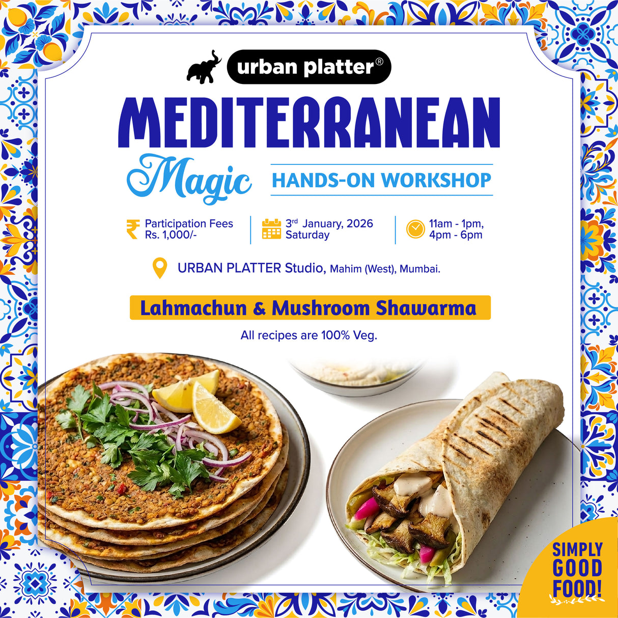 Mediteranean Magic Hands-On Workshop