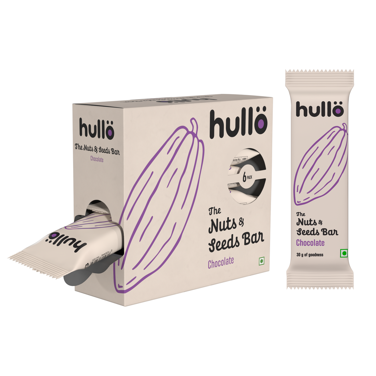 The Nuts & Seeds Bar - Honey, 180g (6x30g)