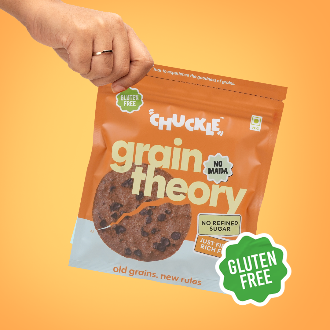 Chuckle Grain Theory Cookie,50g (Choco-Chip, Gluten-Free, No Palm Oil)