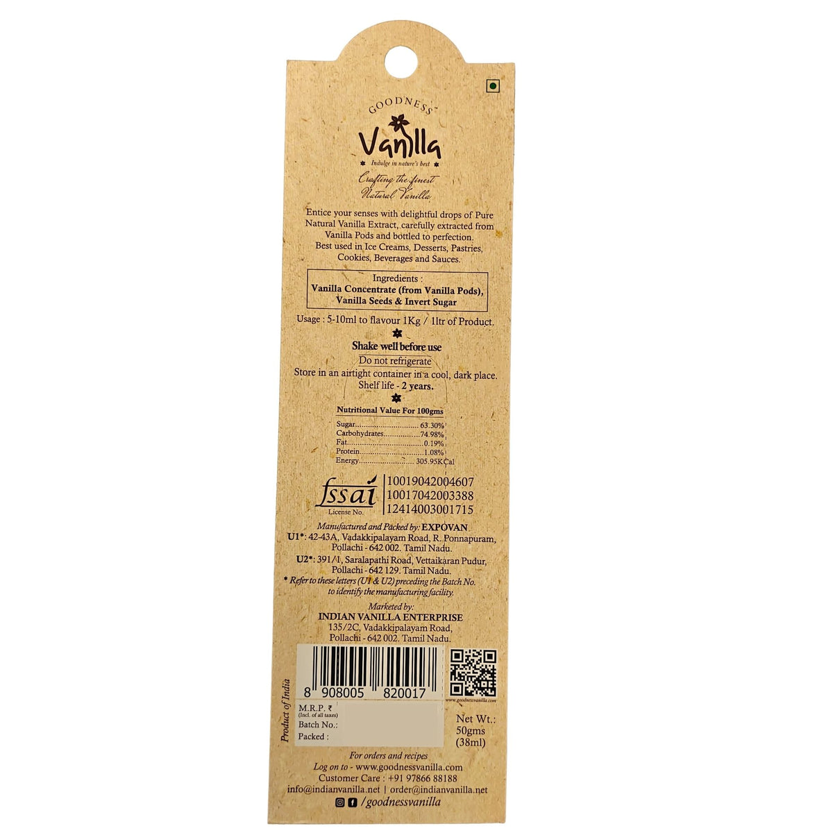 Pure Extract with Vanilla Seeds, 50g