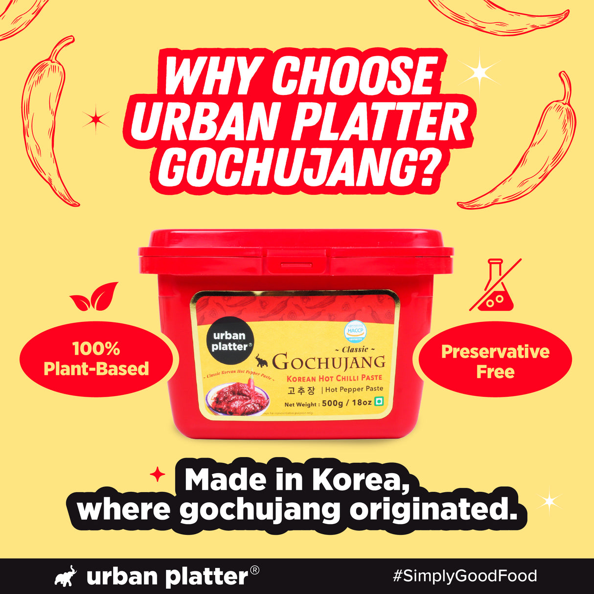 Urban Platter Korean Gochujang Paste 500g ( Fermented Chilli Paste | Spicy-Sweet Umami | Plant-Based | For Bibimbap & Tteokbokki) - product image 10