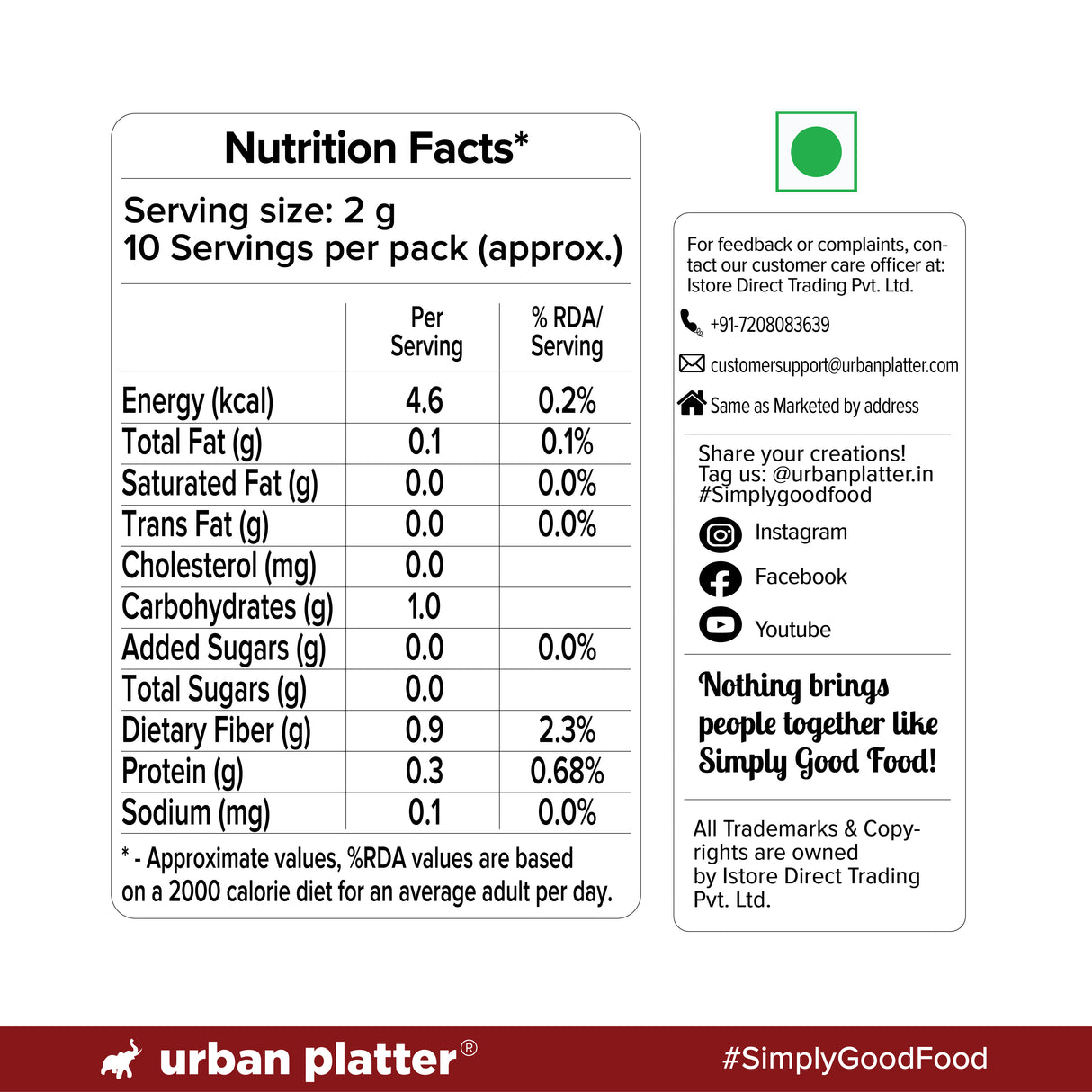 Urban Platter Japanese Hojicha Green Tea, 20g (Low Caffeine, Roasted Green tea, Coarsely Ground for the perfect brew.) - product image 3