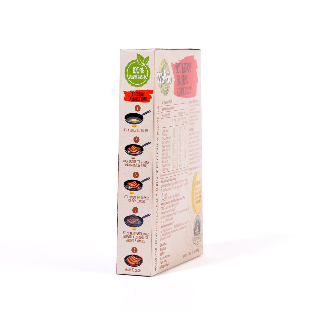 Wakao Hot & Spicy Sausages, 200g