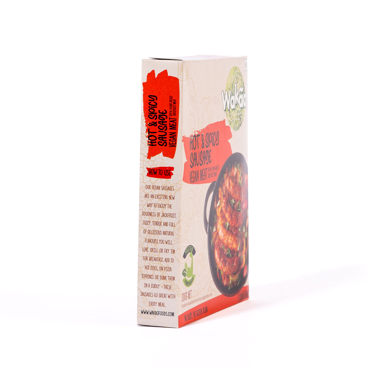 Wakao Hot & Spicy Sausages, 200g