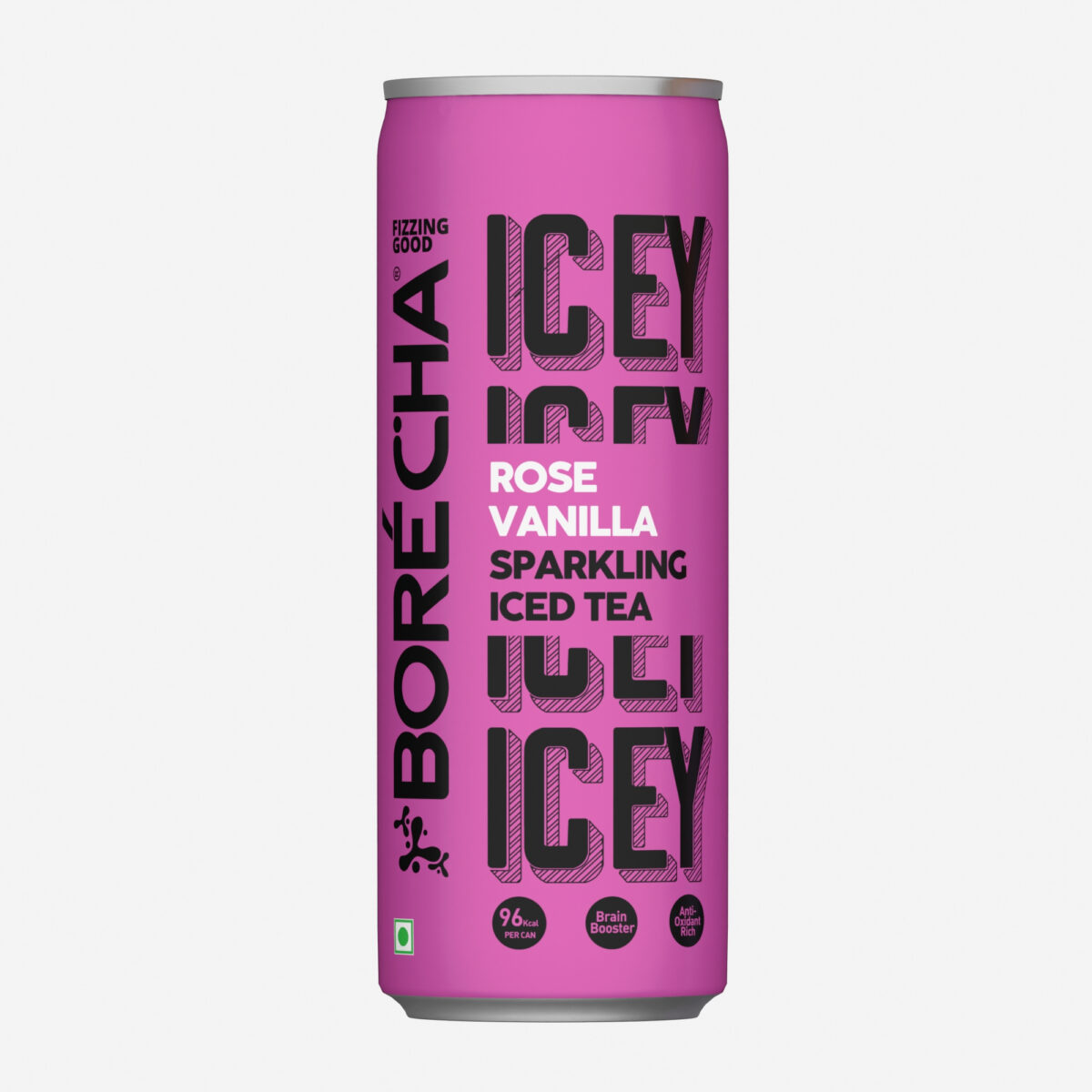 Borécha ICEY Rose Vanilla Sparkling Iced Tea, 330ml