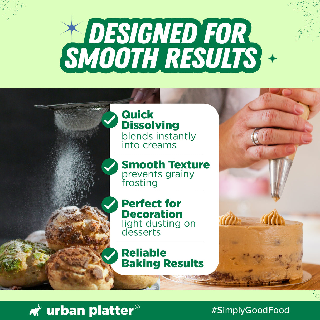 Urban Platter Icing Sugar, 500g (Finely Milled, Quick-Dissolving, Ideal for Frosting, Baking & Decoration) - product image 7