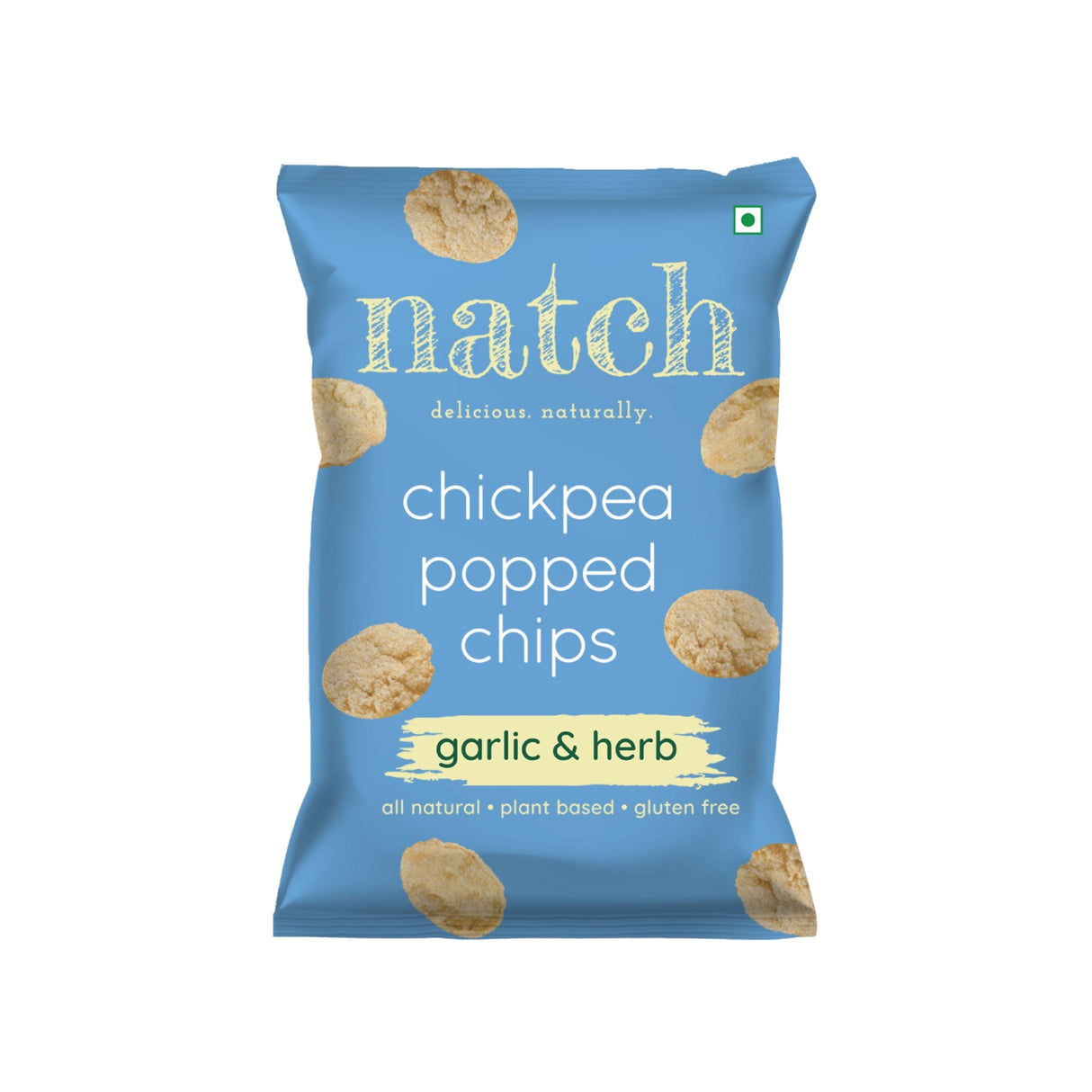 Natch Garlic & Herb Popped Chips, 55g