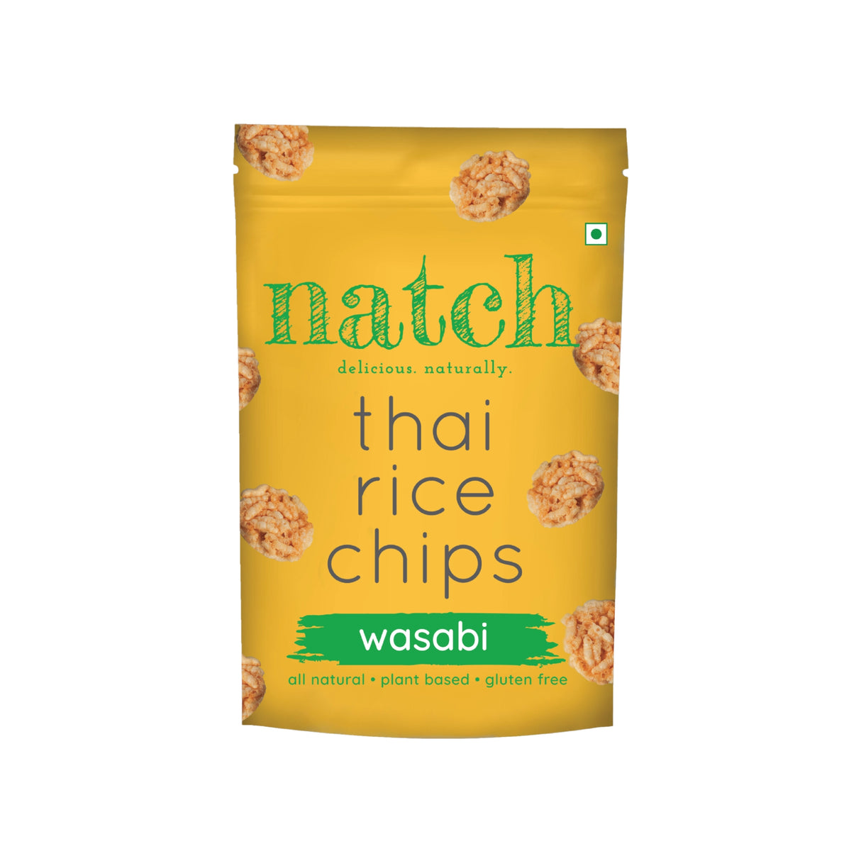 Natch Wasabi Rice Chips, 100g