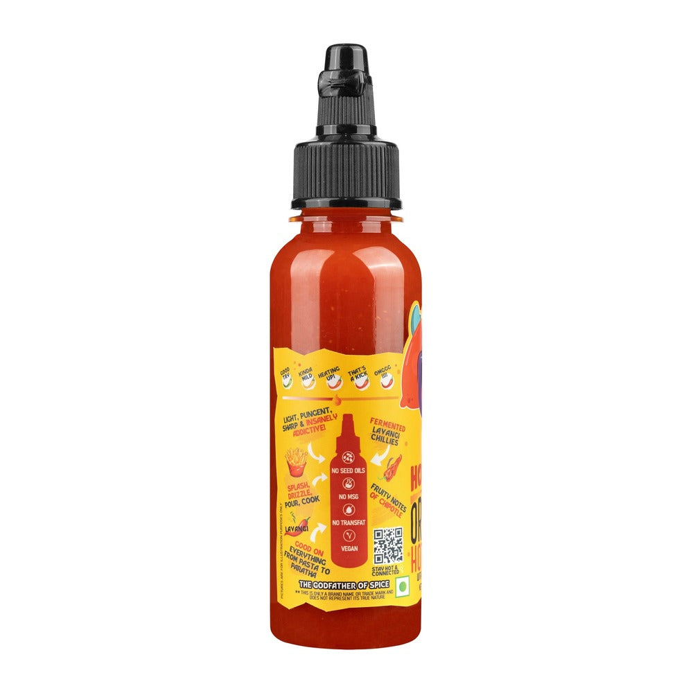 Hotchaa! Original Hot Sauce, 170g (Made with Fermented Chillies, NO MSG, is Light, Pungent, Sharp, Spicy & Flavourful )