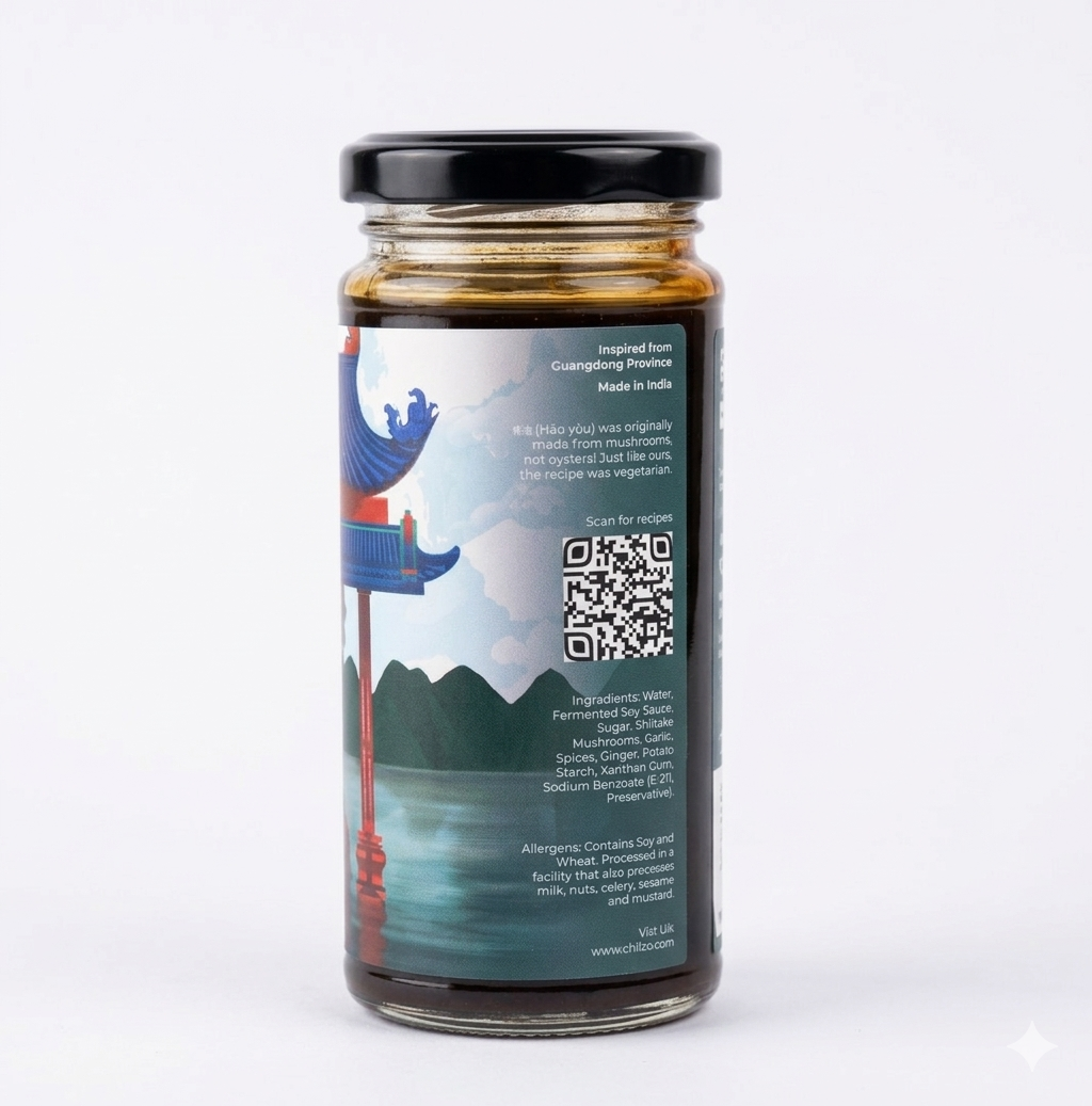 Chilzo Vegeterian Oyster Sauce, 230g (Made With Shiitake Mushrooms, No Msg, No Artificial Flavors/Colors)