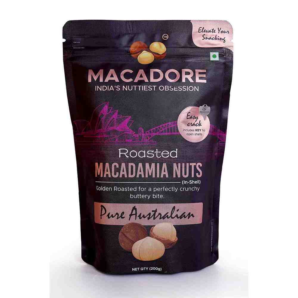 Macadore Pure Australian Roasted Macadamia Nuts, 200g