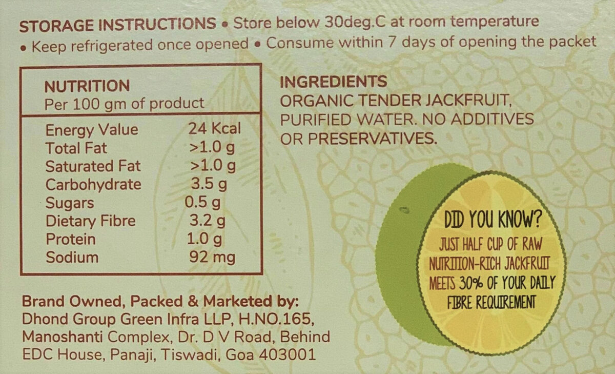 Wakao Raw Jack Plant-based Meat, 300g (Jack Fruit Meat, 100 % Plant-Based)