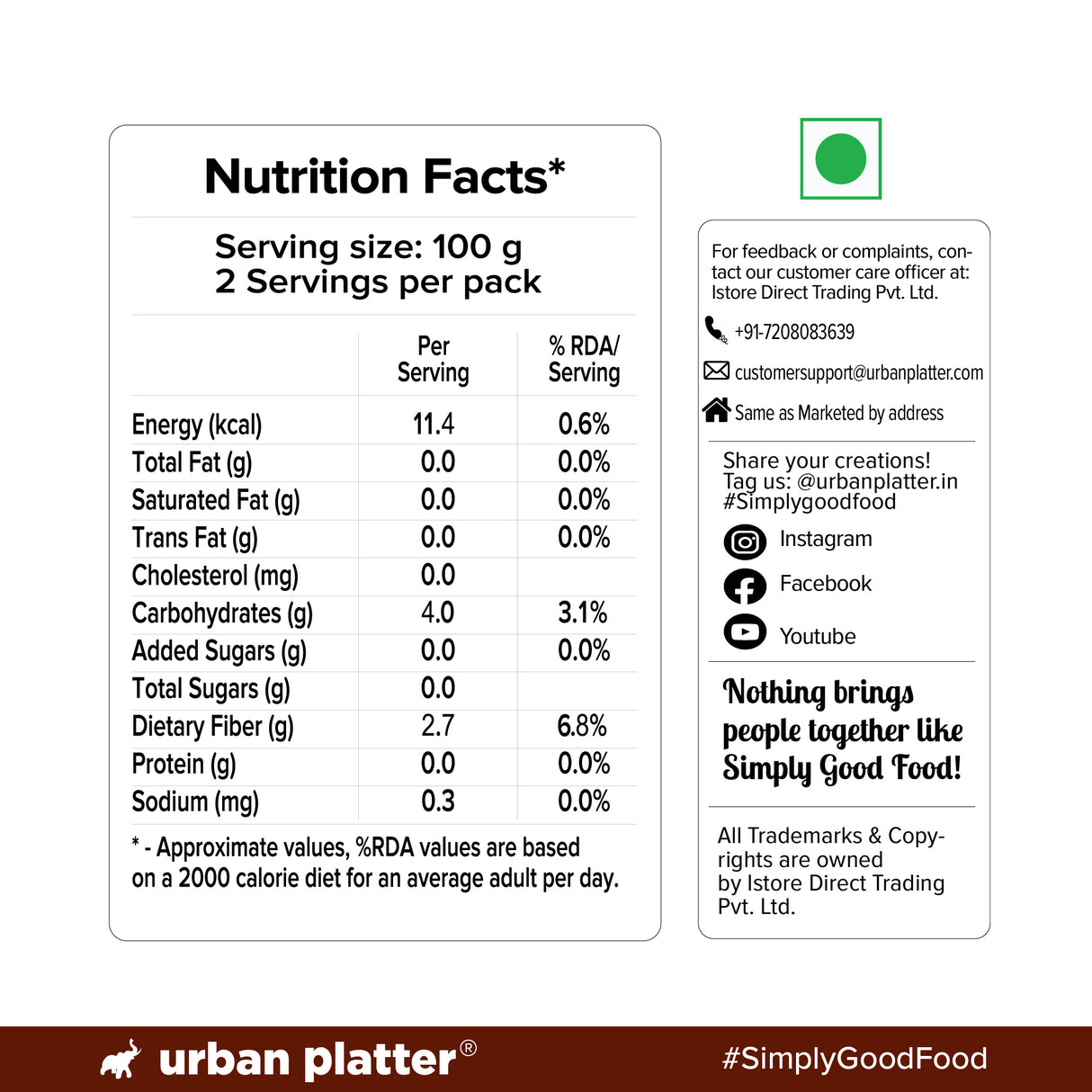 Urban Platter Shirataki Konjac Noodles, 270g (Fat-Free, Gluten-Free, Low Carb, Ready to Use)