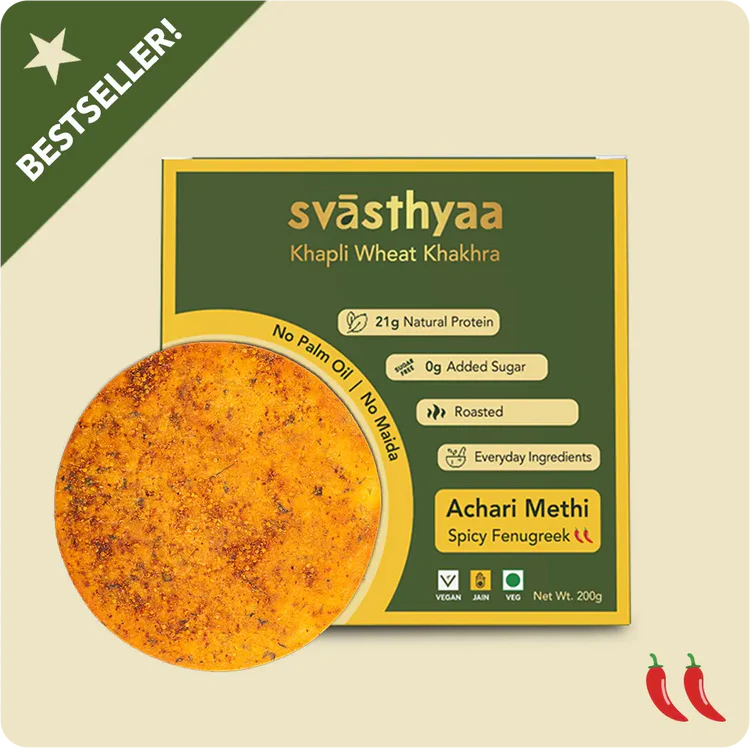 Svasthyaa Achari Methi Khakhra, 200g