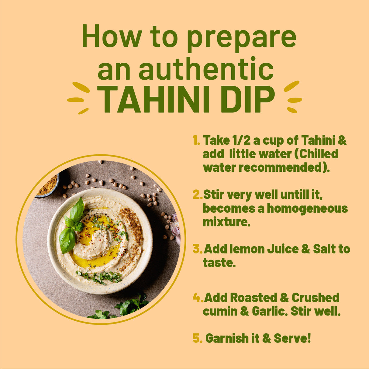 Urban Platter Tahini Paste, 500g (Smooth & Creamy White Sesame Tahina | Ideal for Hummus & Shawarma Sauce)