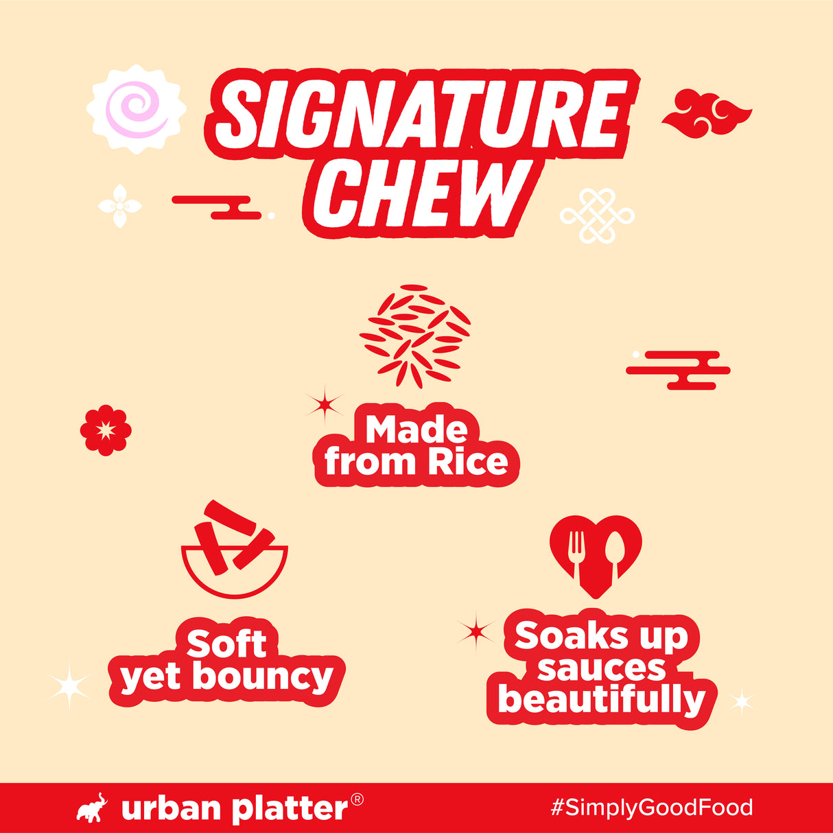 Urban Platter Classic Korean Tteokbokki Rice Cakes, 400g (200g x 2N | Soft & Chewy Garaetteok | Ready to Cook K-Drama Food | No Preservatives)