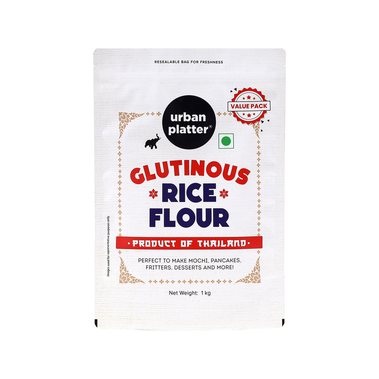 Urban Platter Glutinous Rice Flour, 1Kg (Imported from Thailand)