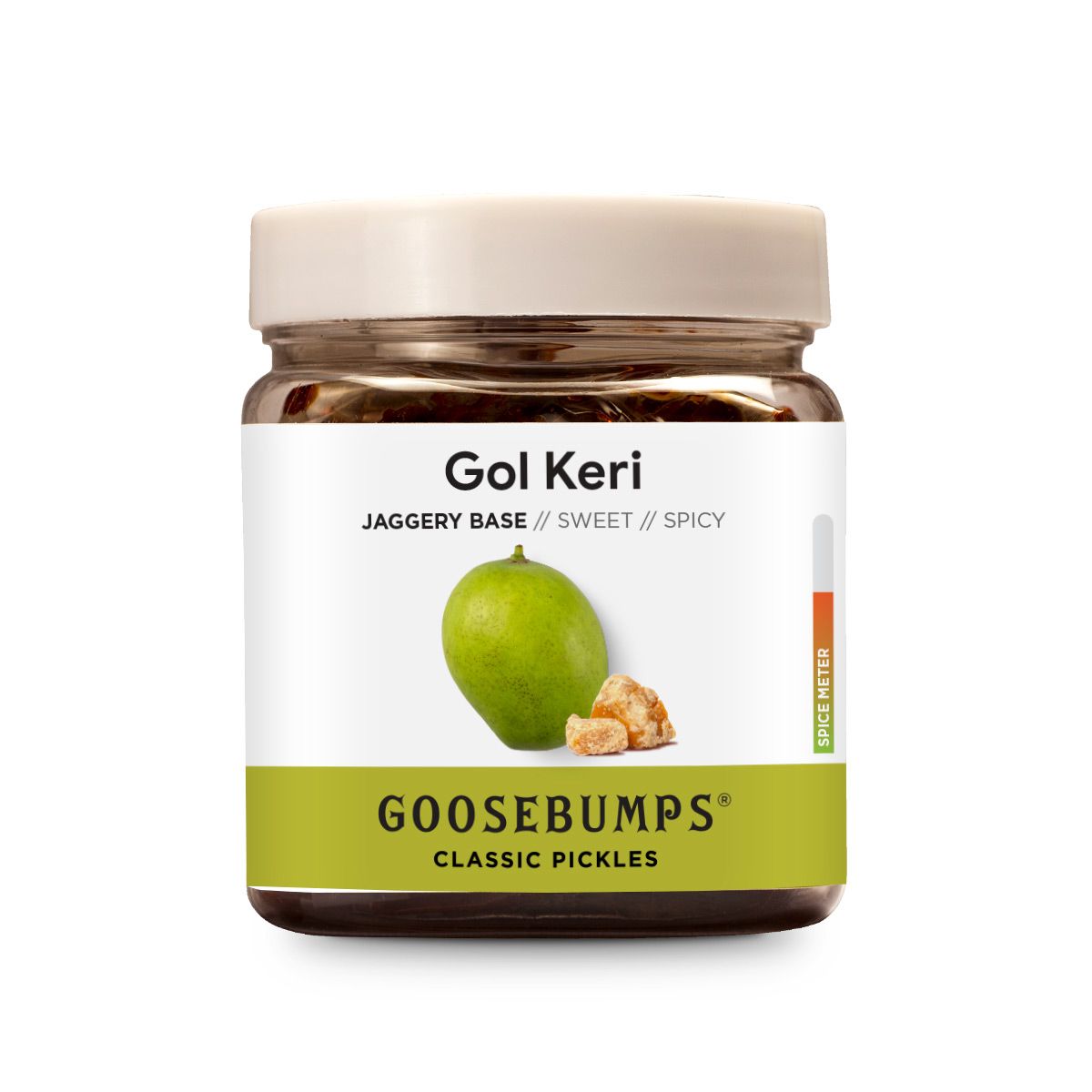 Goosebumps Gujarati GOL Keri Pickle | Jaggery Based Pickle | Aam ka meetha Aachar | Authentic Homemade Gujarati GOL Keri Pickle | Oil Free Pickle | Preservative Free Pickle, 250 GMS