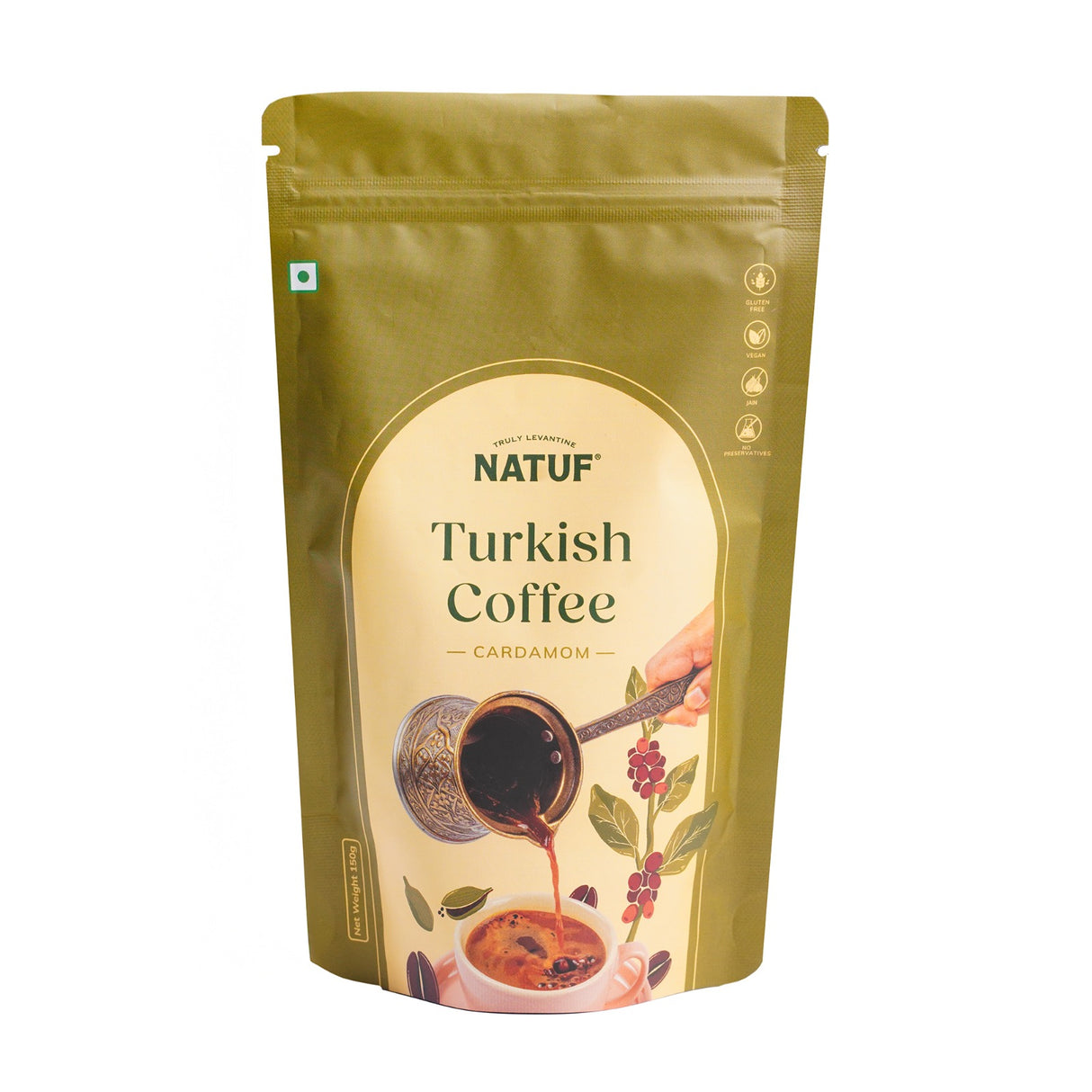 Natuf Turkish Cardamom Coffee, 150g