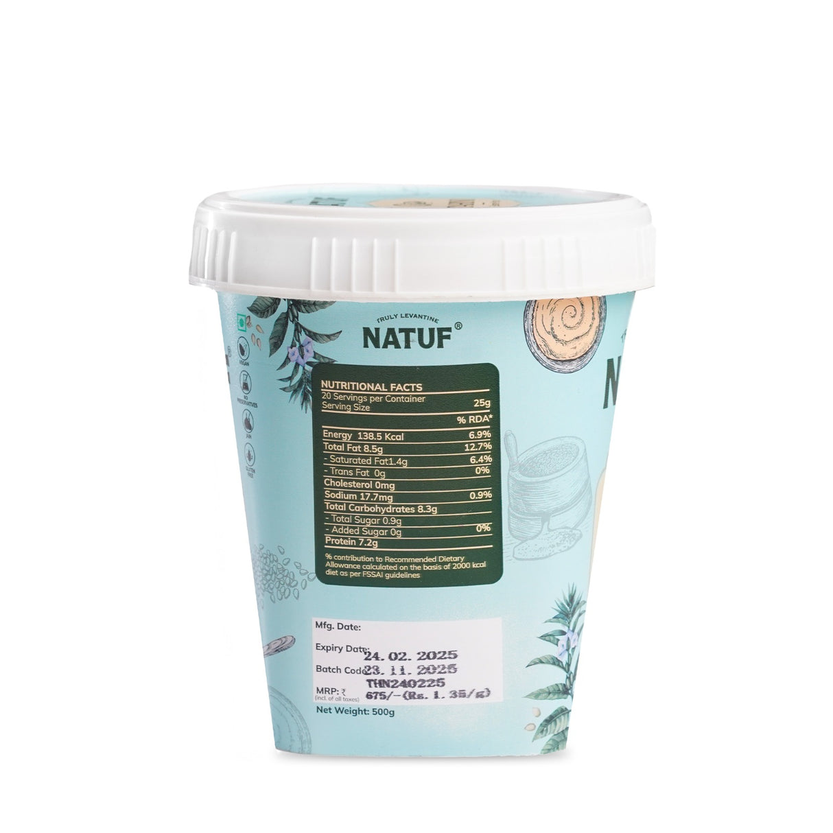 Natuf Tahini Paste, 500g