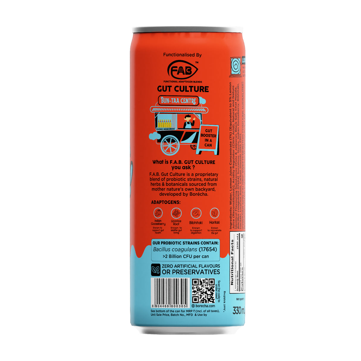 Borécha Zero Sugar Masala Cola Bun-taa! Bun-taa! Series, 330ml