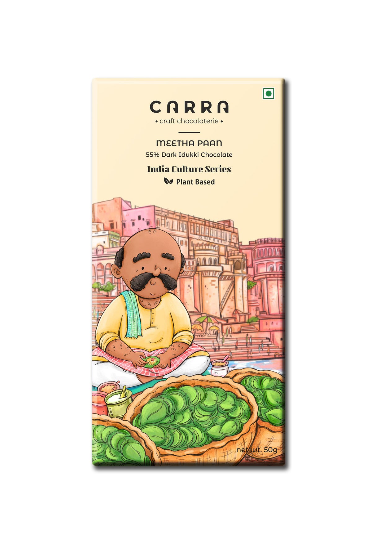 Carra 55% Meetha Paan Dark Idukki Chocolate Bar, 50g
