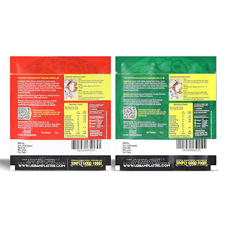 Urban Platter Thai Curry Paste Combo Pack – Red & Green Thai Curry Pastes, 50g Each (Pack of 2) | Plant-Based | Medium Spicy | Serves 2–3 per Pack | No Preservatives, Colours or Flavours