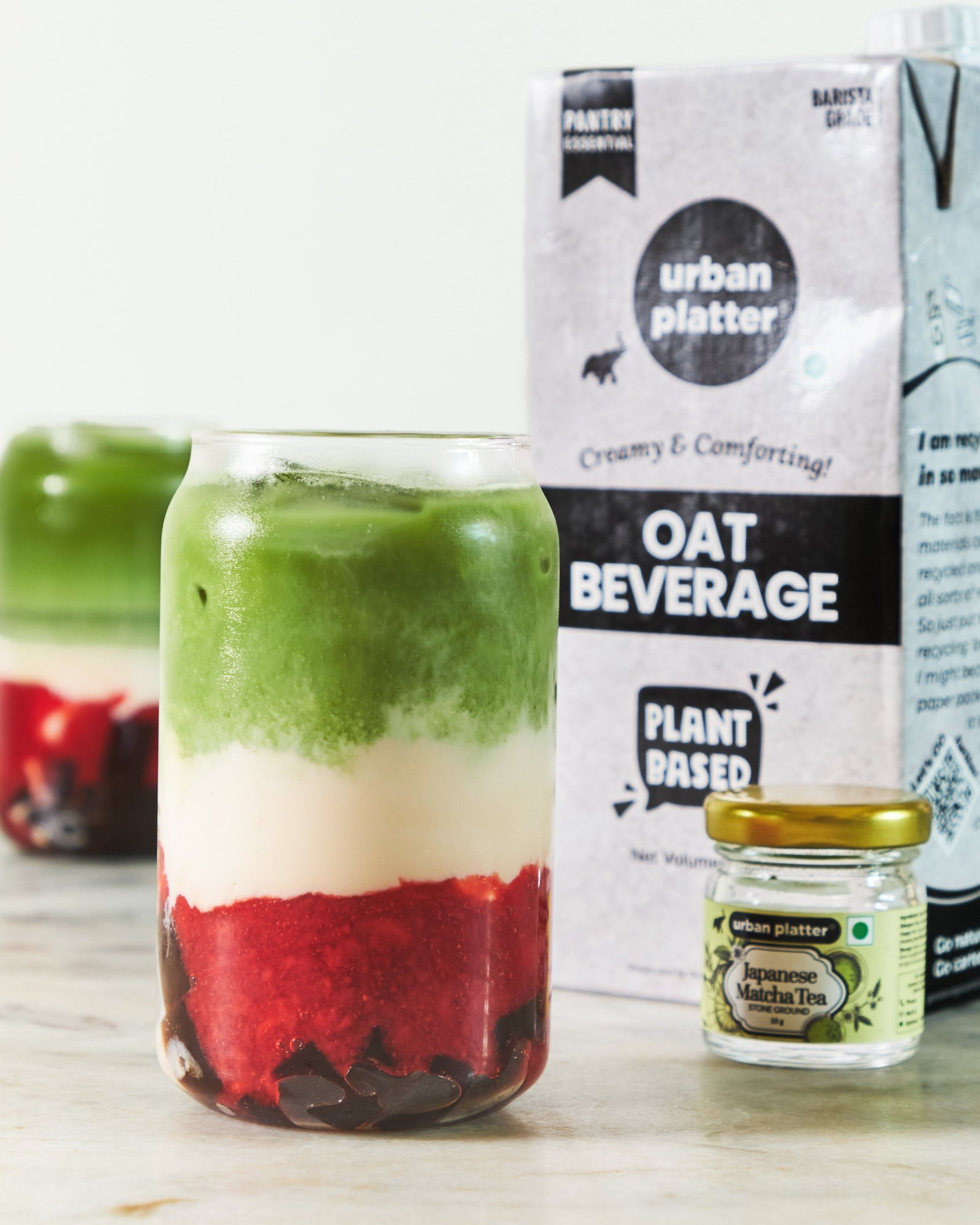 Oat Strawberry Matcha