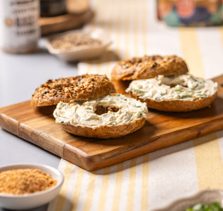 High Protein Tofu Bagels