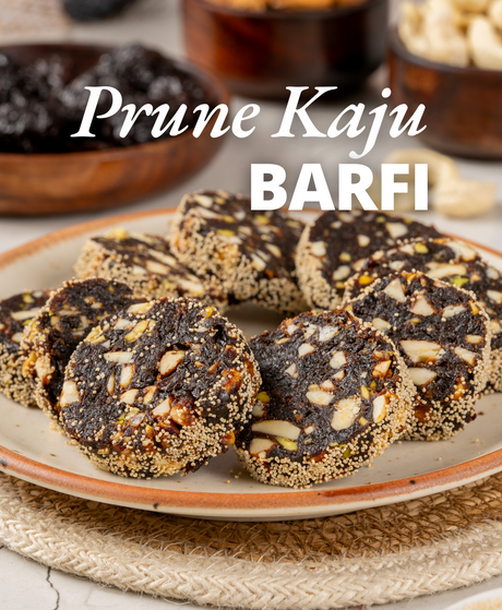 Prune and Kaju Barfi Roll