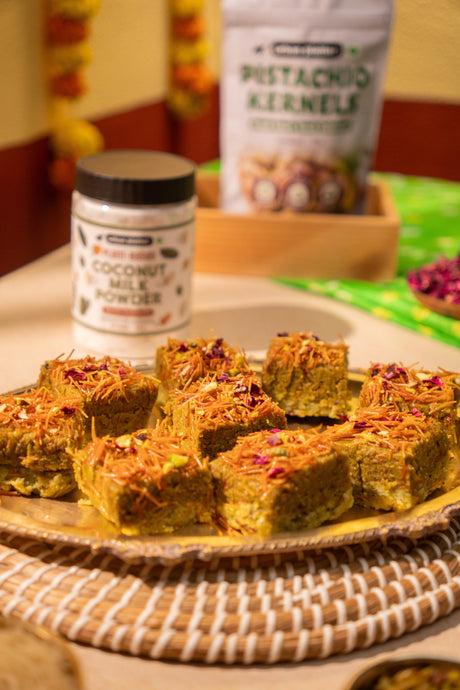 Pista Kunafa Barfi