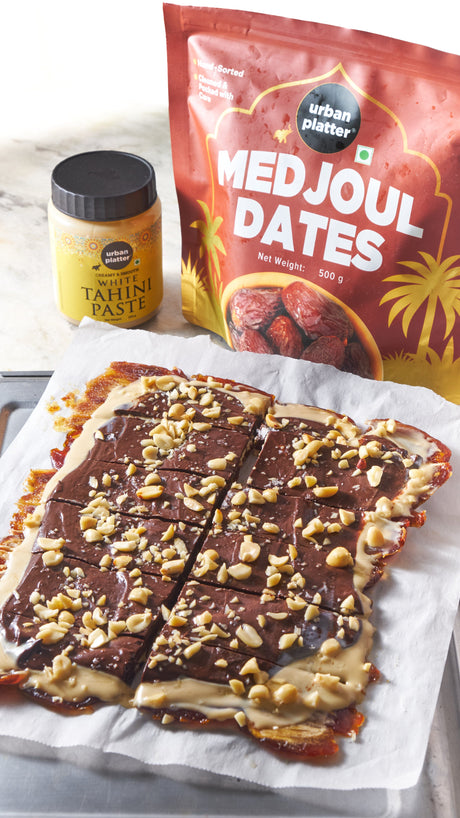 Tahini Date Bark