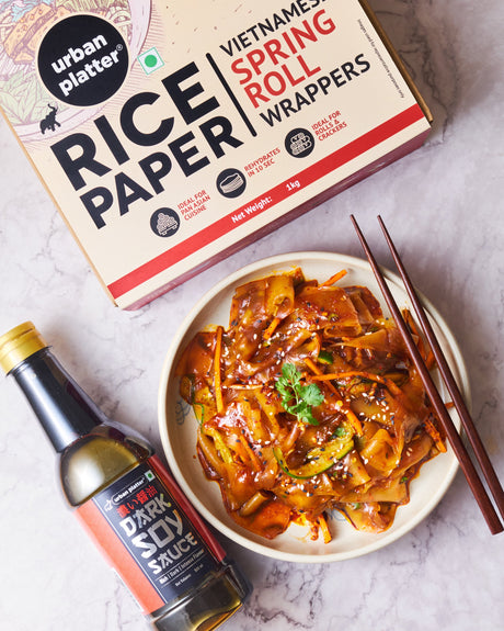 Rice Paper Noodles with Spicy Sesame Dressing