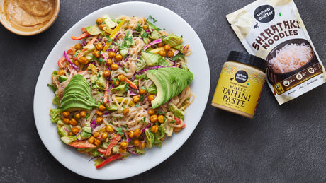 Shirataki Noodle Salad with Creamy Tahini Dressing