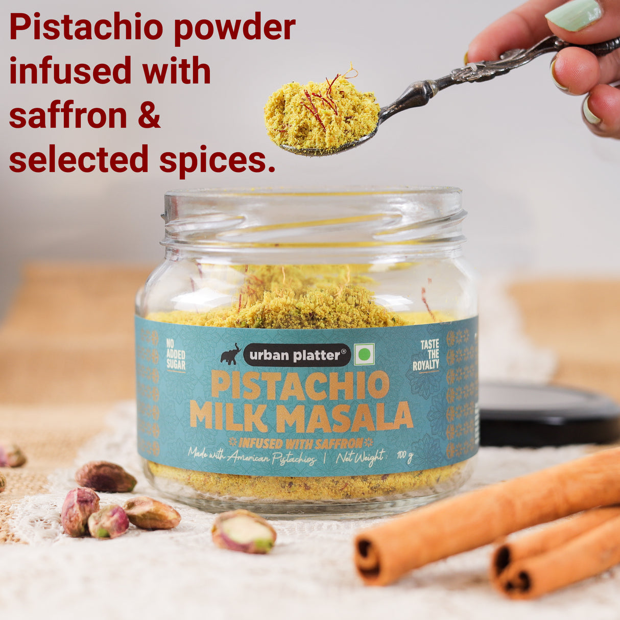 Urban Platter Pistachio Milk Masala, 100g