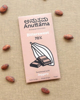 Anuttama 70% Cocoa | Bitter Sweet | Sweetened with Jaggery – 50g