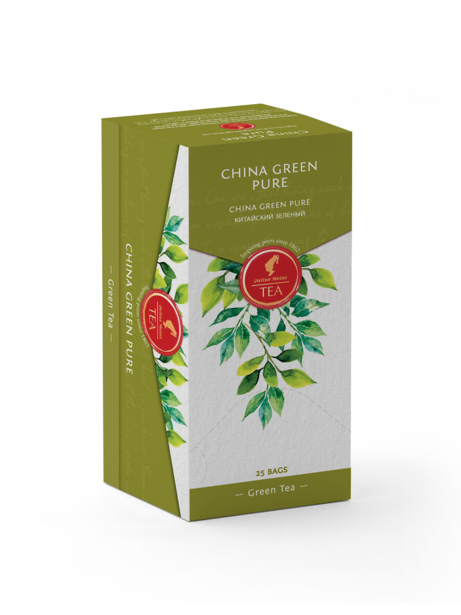 JULIUS MEINL China Green Pure, 43.75g (Pack of 25 Tea Bags | Green Tea | Imported Tea Bags)