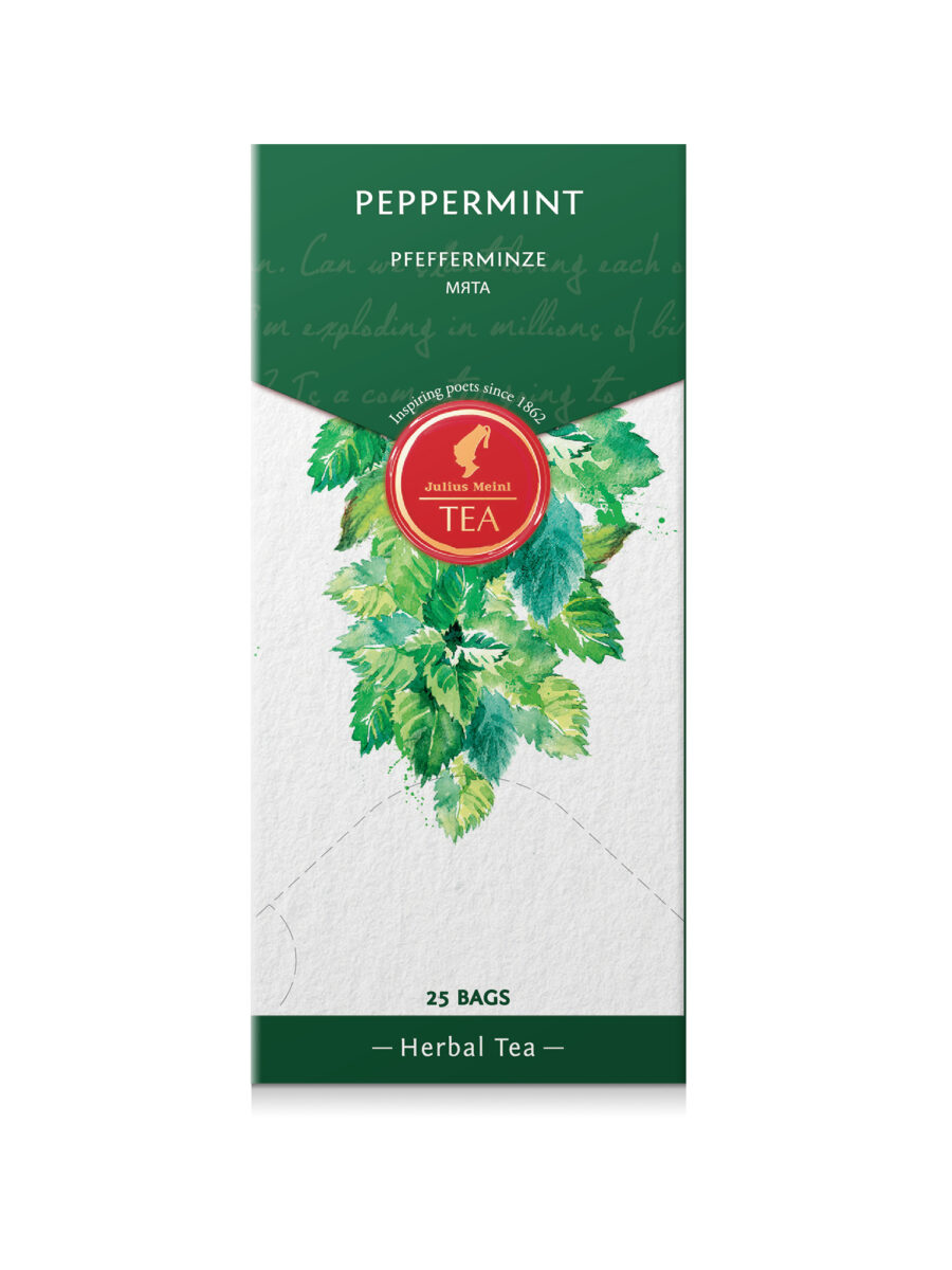 JULIUS MEINL Peppermint Tea, 35g (Pack of 25 Tea Bags | Herbal Tea | Imported Tea Bags)