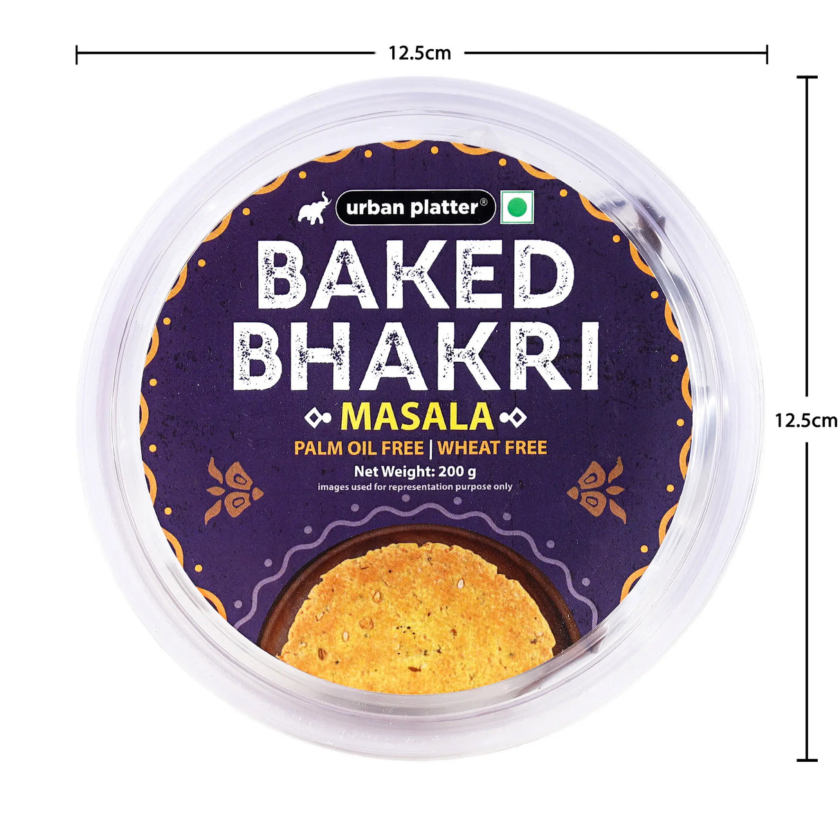 Urban Platter Baked Masala Bhakri, 200g (Wheat Free, Traditional Gujarati Snack)